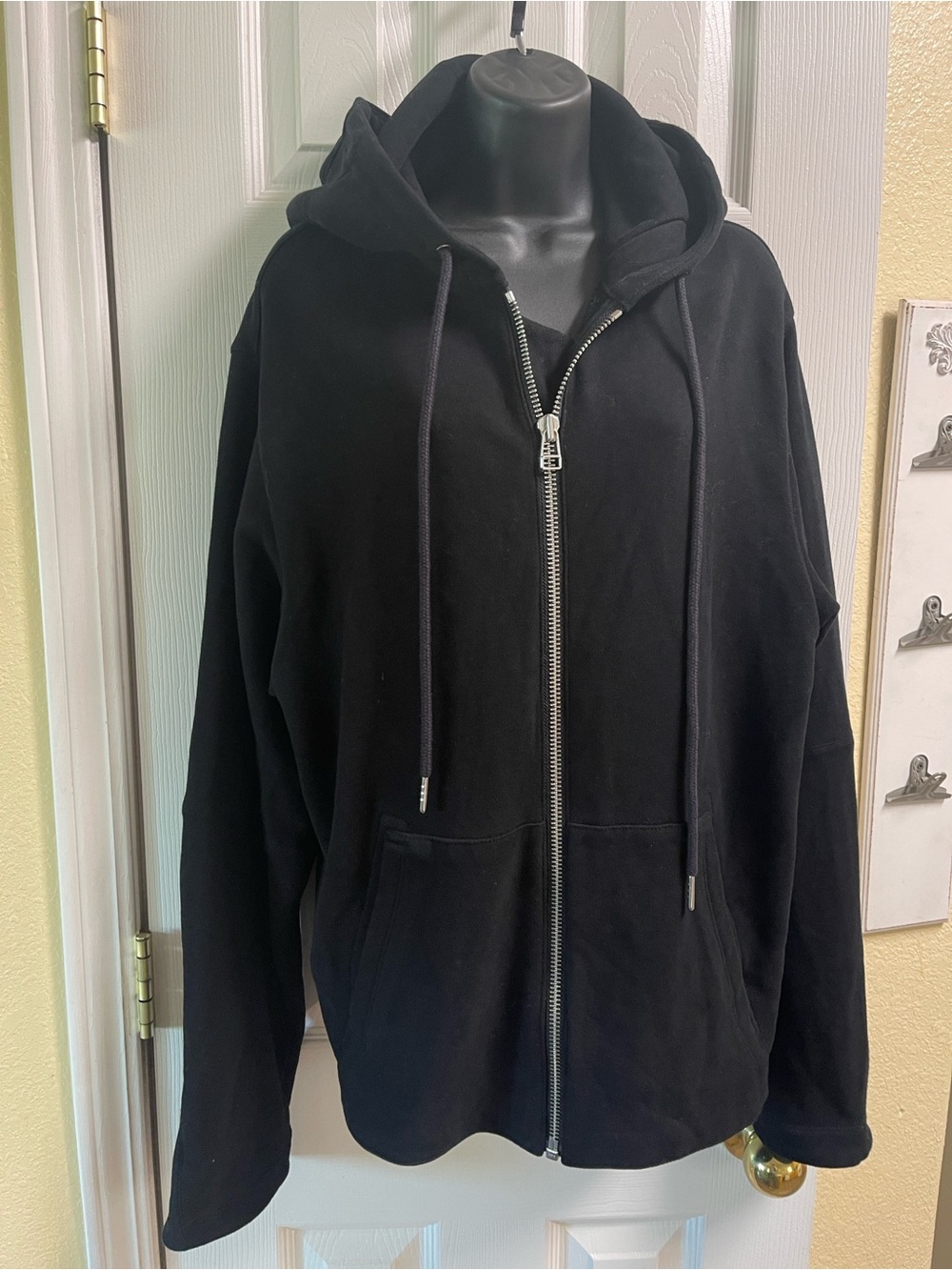 Helmut Lang Black Full-Zip Hooded Sweatshirt - Picture 12 of 15
